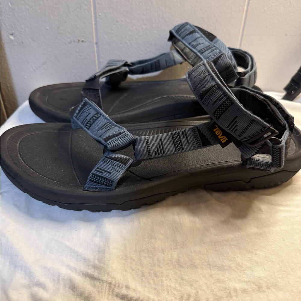 Teva Black and Gray Sport Sandals with Adjustable Straps